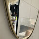 Freeform mirror 80x40cm from the 60s-70s