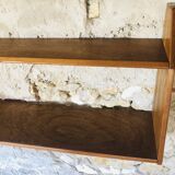 Vintage wall shelf with two shelves, 1970's