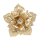 Applique fleur dorée