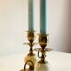 BOUGEOIRS Vintage Onyx Marble and Brass