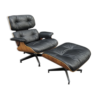 Armchair and ottoman by Charles et Ray Eames, Herman Miller edition, 1970