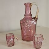 Licorera / jarra francesa y vasos – art noveau