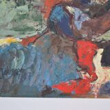 D. Jouroy (20th century) “Portrait of a man” Oil on hardboard signed and dated 1967