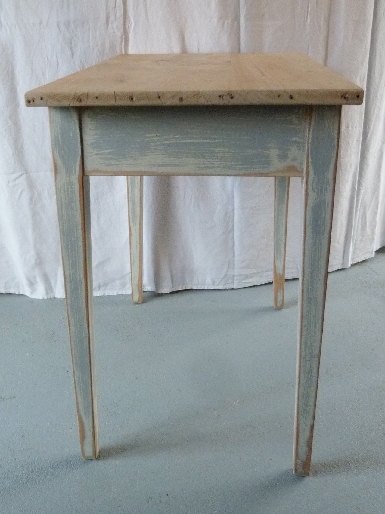 Patinated farm table