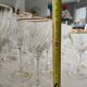 Crystal glassware set with decanter.