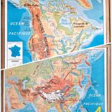 Vintage school map