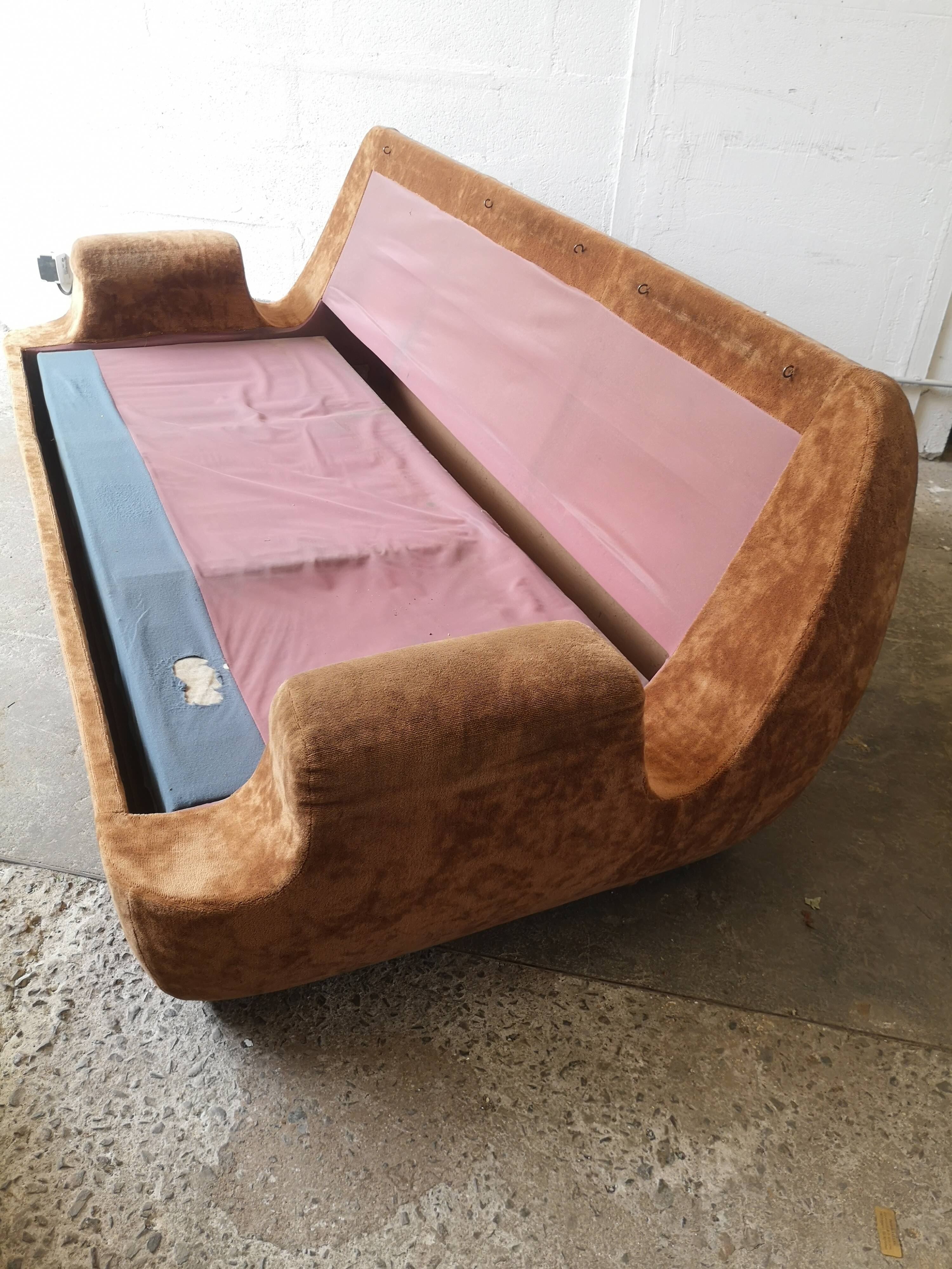 Vintage velvet sofa