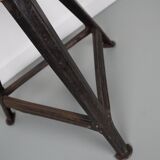 Pair of Industrial Steel Factory Stools By Rowac Robert Wagner Chemnitz, 1930s