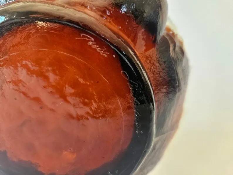 Midcentury Pertti Santalahti Glass Bowl, Humppila, Finland, 1960s