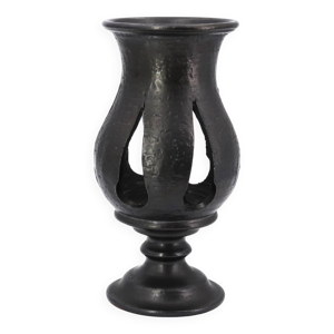 Bougeoir noir en céramique