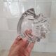 Vide-Poche coquillage en verre transparent
