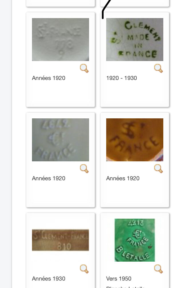 Pitcher Saint-Clement period 1920-1930