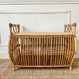 Vintage Rattan Toy Box