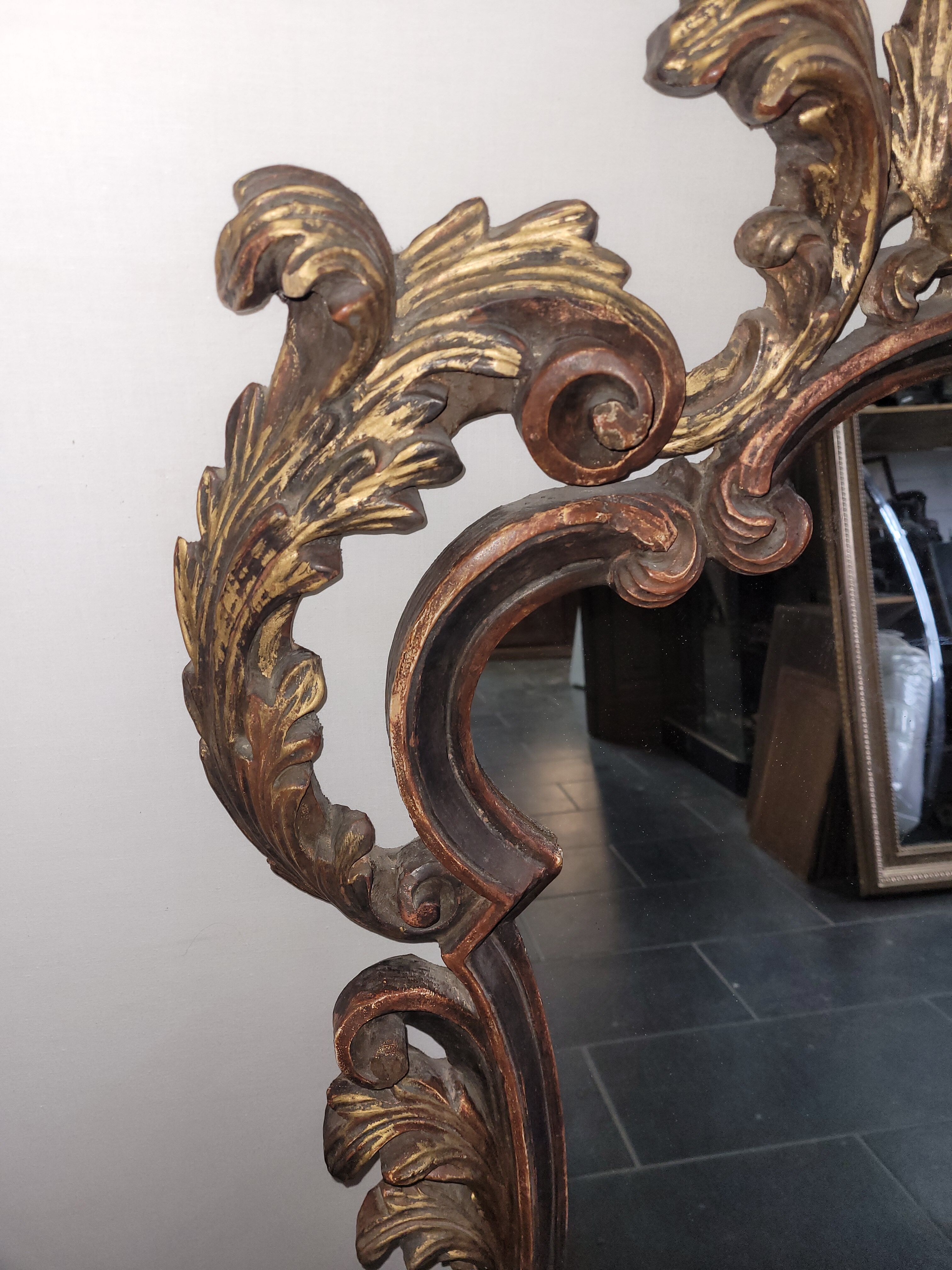 Rocaille mirror Louis XV style, 120/73cms