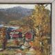 Original Swedish Oil on Panel - "Landscape" by Hundt - Signed - Vintage and Framed - 54 × 45 cm (21.3" × 17.7")