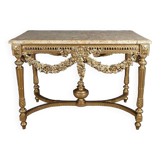 Console Table in Golden Wood, Louis XVI style – 2nd part 19th century