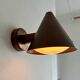 Vintage copper and opaline wall light, BEGA 1960