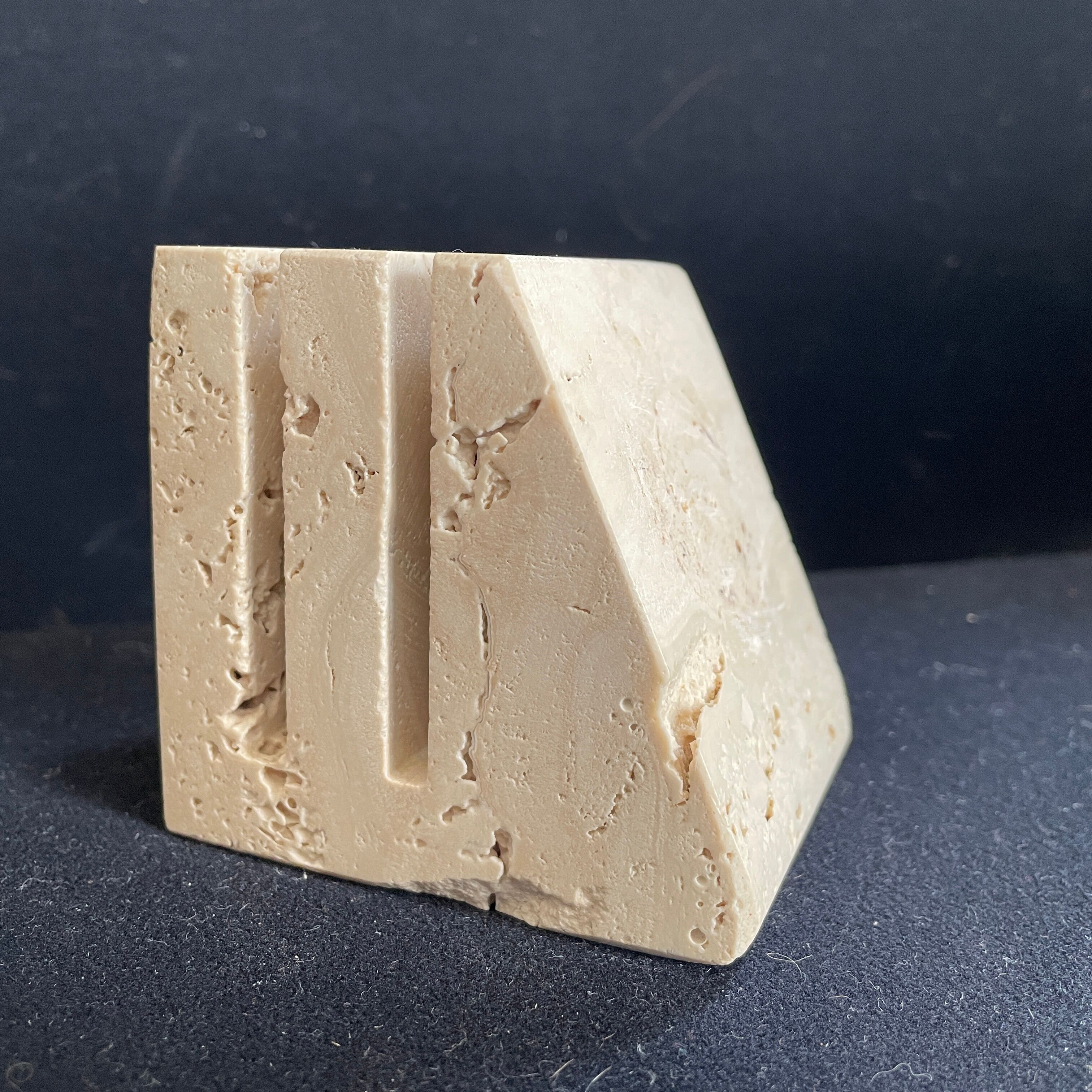 Fratelli Mannelli travertine paperweight design