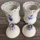 2 small porcelain pots from Capodimonte