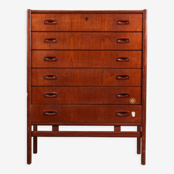 Teak chest of drawers 6 drawers
