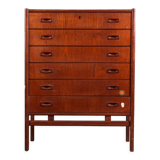 Commode en teck 6 tirroirs