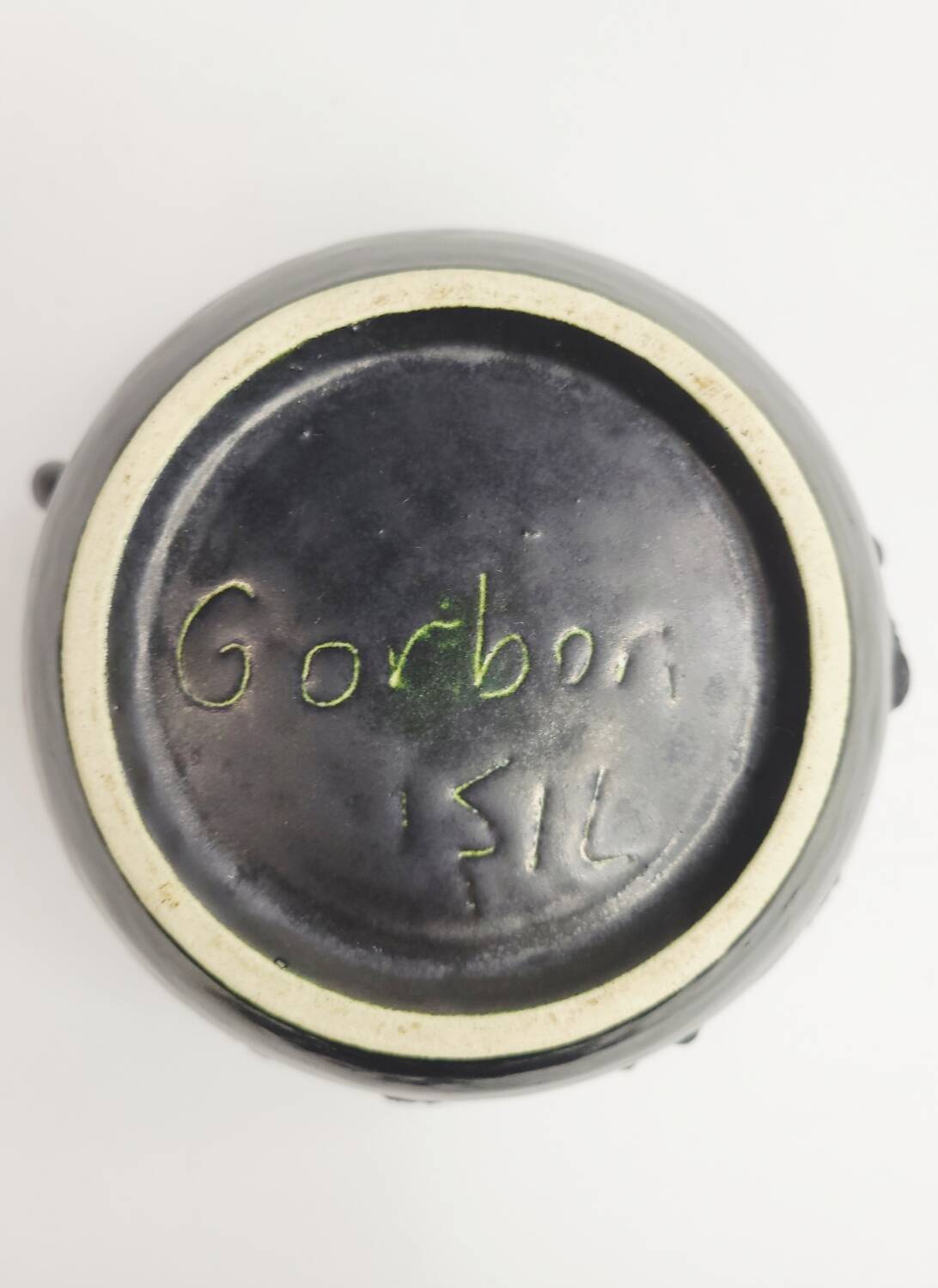 Large vintage ceramic mug Gorbon Işıl – Turkey, 1960s/70s – d