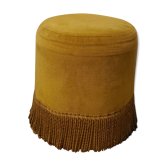 Pouf velvet ochre