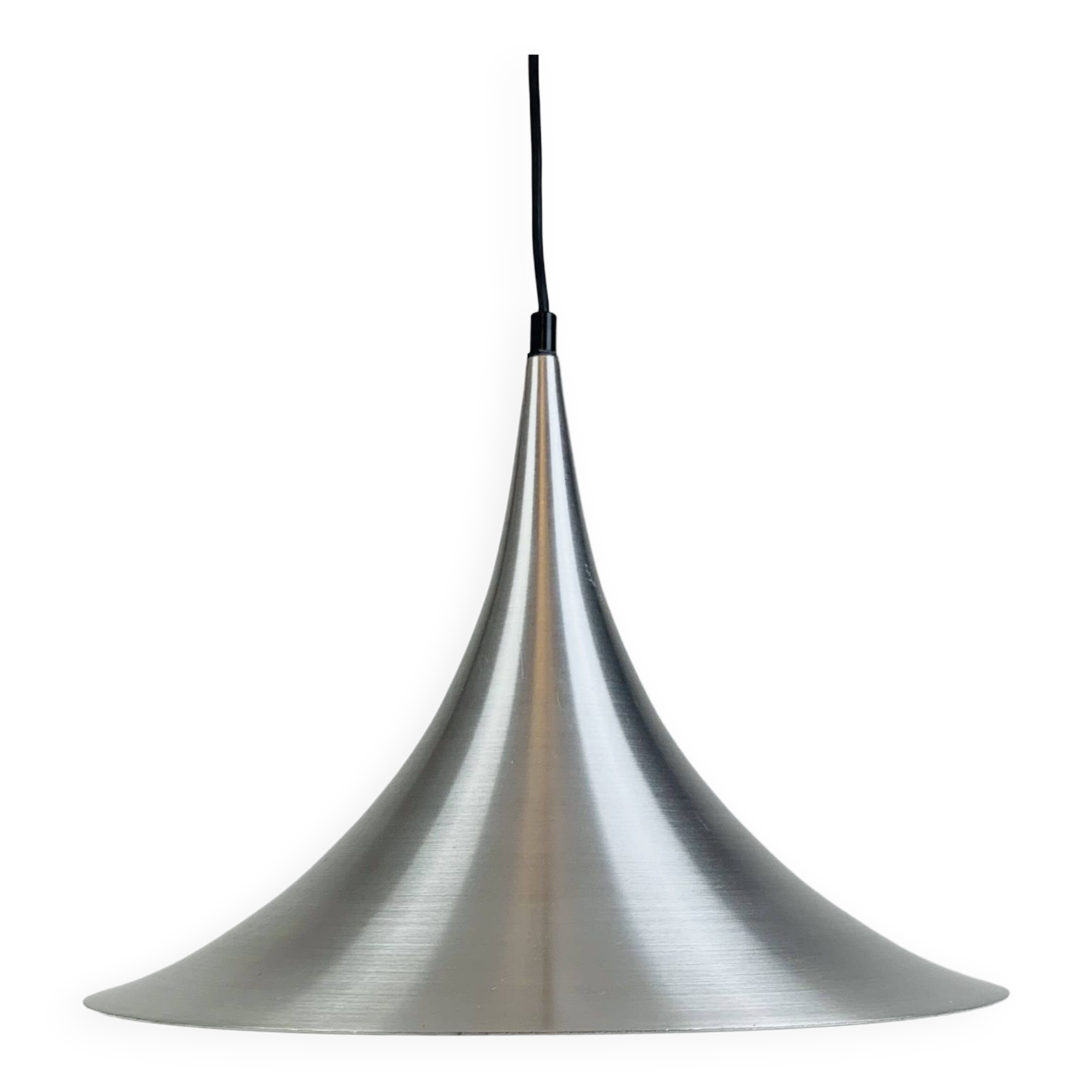 Suspension tulipe scandinave acier brossé space age