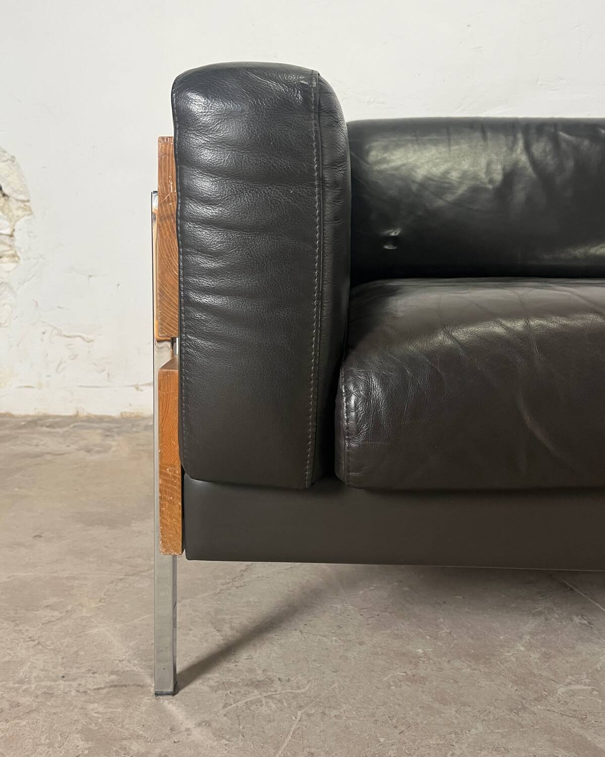 Canapé “Forum” par Robin Day pour Habitat – cuir chocolat, 1990