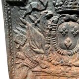 Cast iron fireplace plate