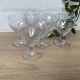 Set of 6 engraved wine glasses