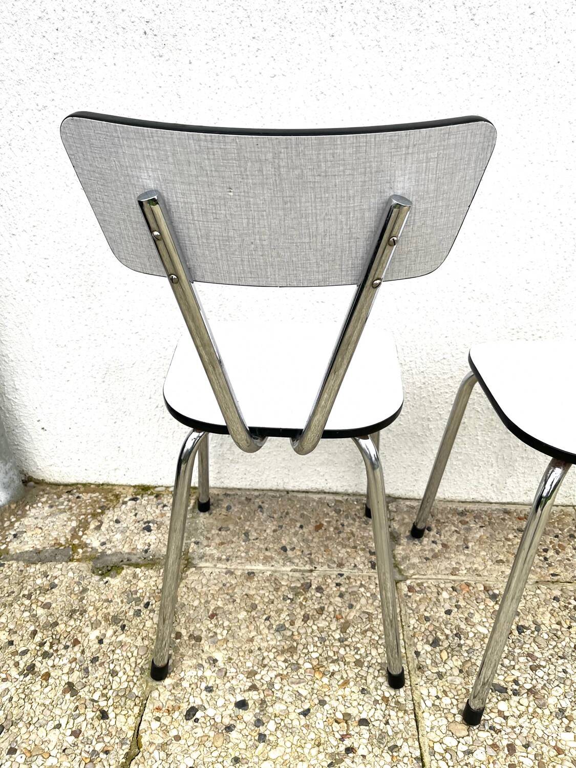 Set of two formica chairs