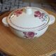 Soupière Germaine Badonviller art deco rose red black