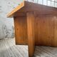 Square modernist table made of solid pine from the 1950s.