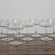 8 coupes à champagne en cristal gravé