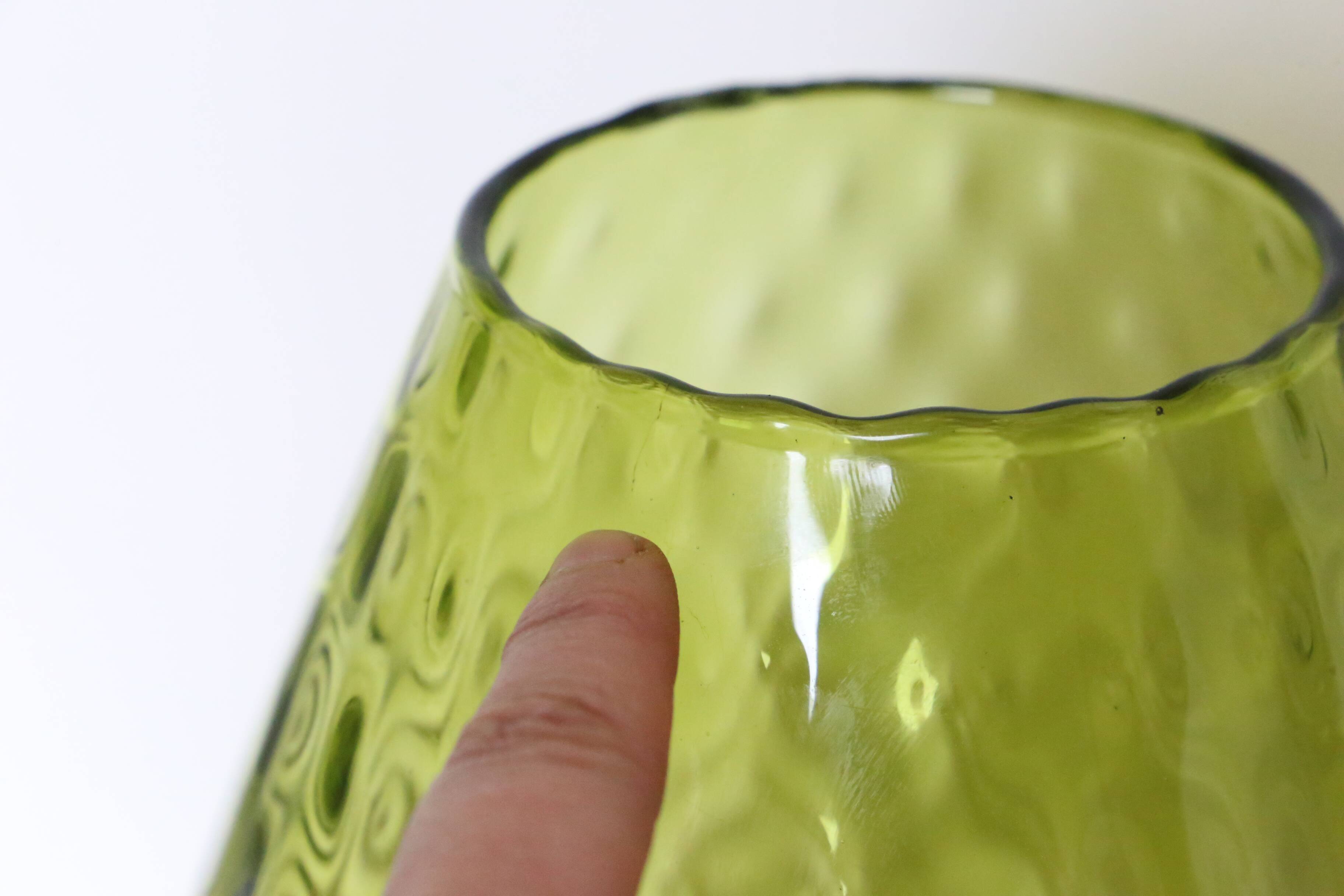 Empoli glass vase, vintage