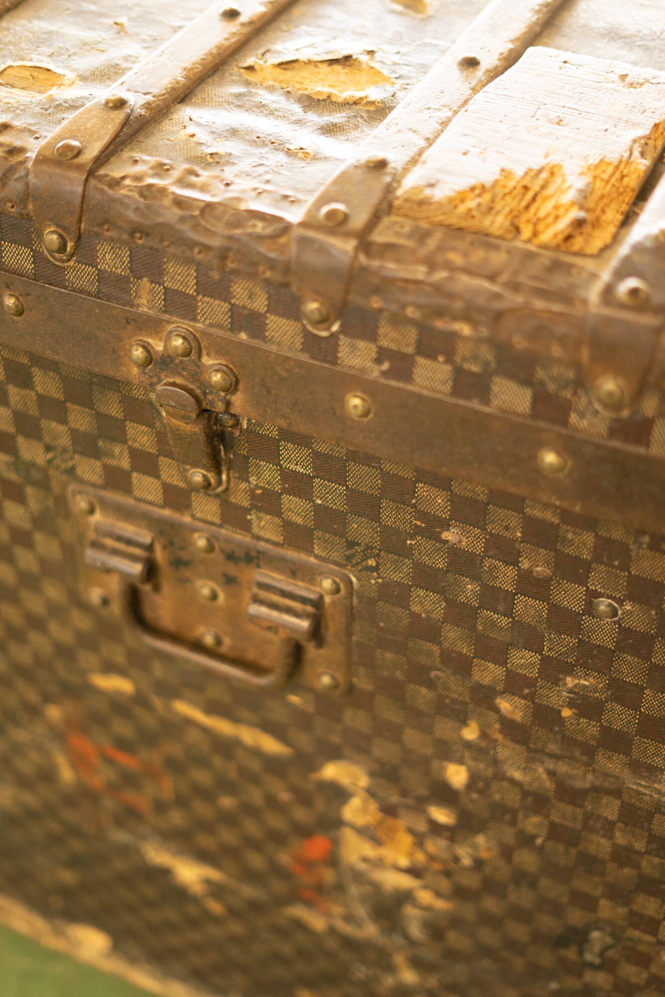 Very large Louis Vuitton trunk model.