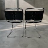 Set of 4 1970s Cantilever Chairs – in the style of Mies van der Rohe (MR10)