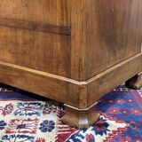 Late 19th century Louis Philippe chest of drawers in walnut and fir