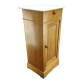 Table de chevet vintage en bois de merisier