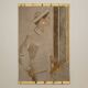 Painted canvas depicting a woman from the 1950s. Contemporary work.