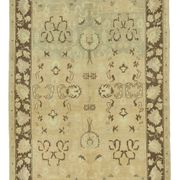 1970s Handwoven One-of-a-Kind Anatolian Beige Rug 140 cm x 328 cm