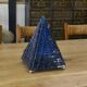 Table lamp in raw glass mosaic from the 70s