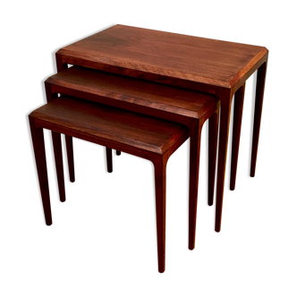 Tables gigognes en palissandre par Johannes Andersen pour Silkeborg, 1960