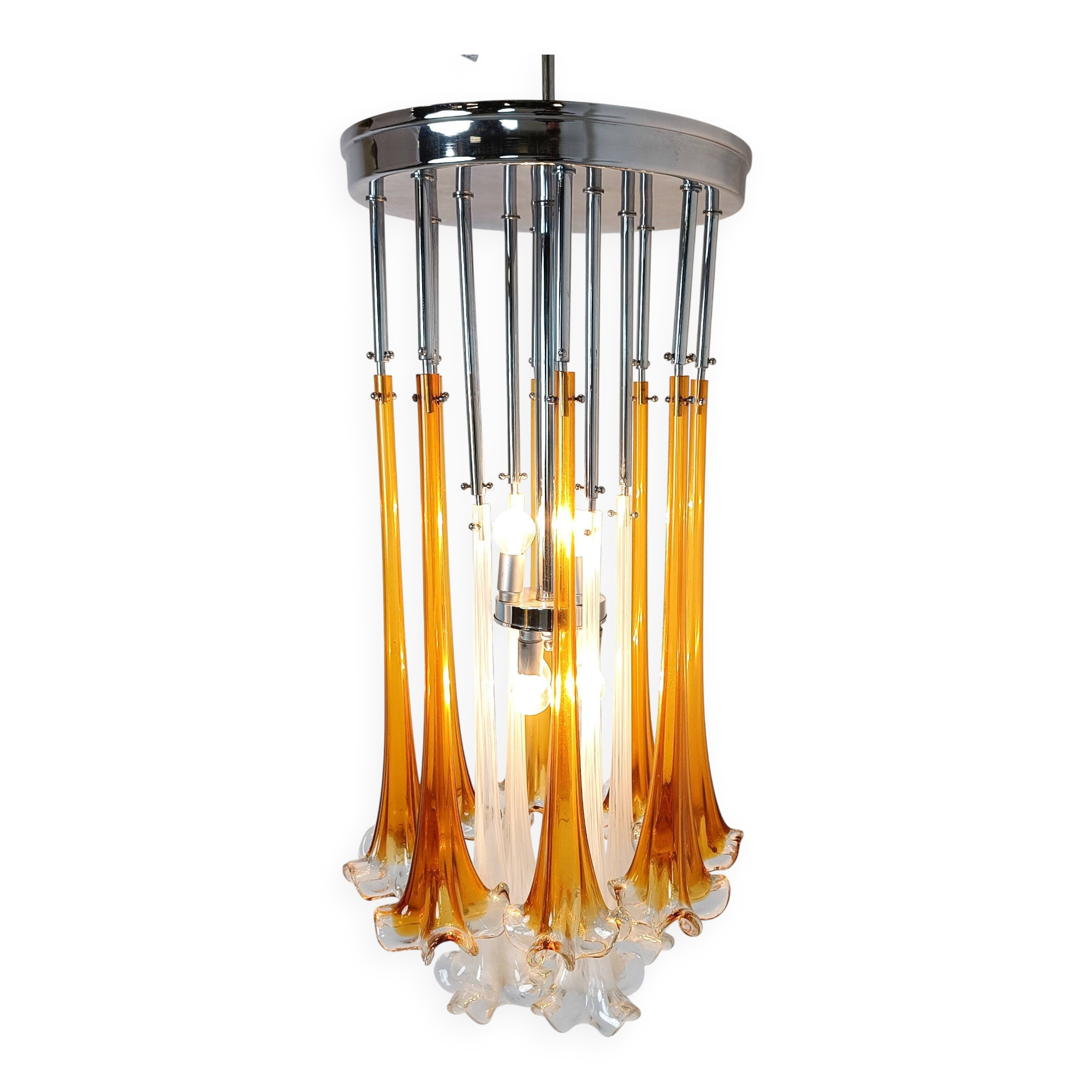 Vintage Paolo Venini chandelier, 1970s