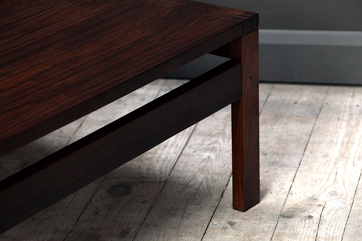 Rosewood coffee table by Ole Gjerlov-Knudsen and Torben Lind for France and Son