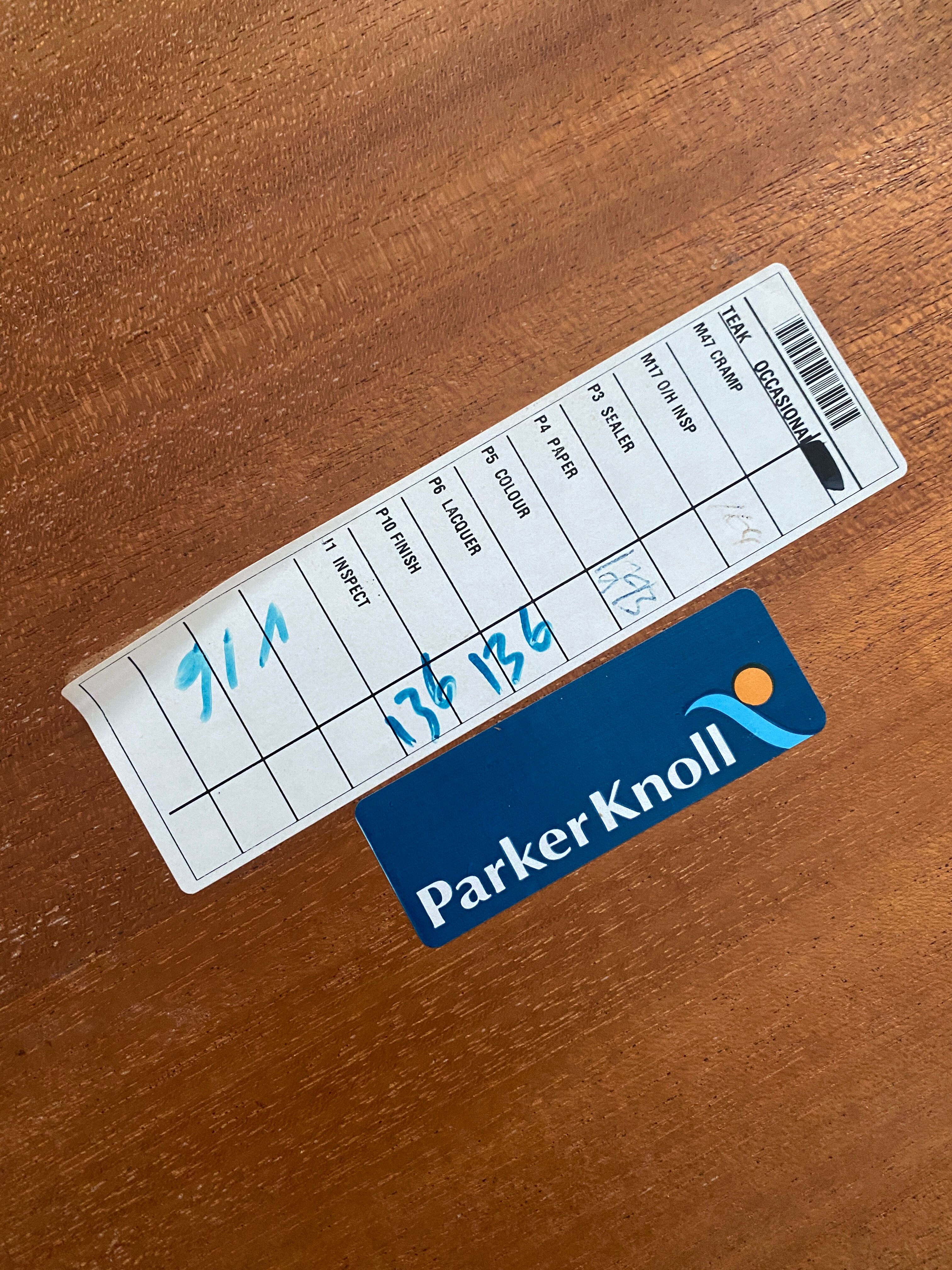 Trundle teak table Parker Knoll