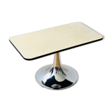 Vintage coffee table chrome tulip foot