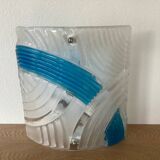 Applique Verre Murano I Tre Relief Vintage Années 1980