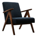 Mid Century Easy Chair Model B - 310 Var in Blue Boucle